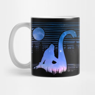 Bigfoot Riding Loch Ness Monster Mug